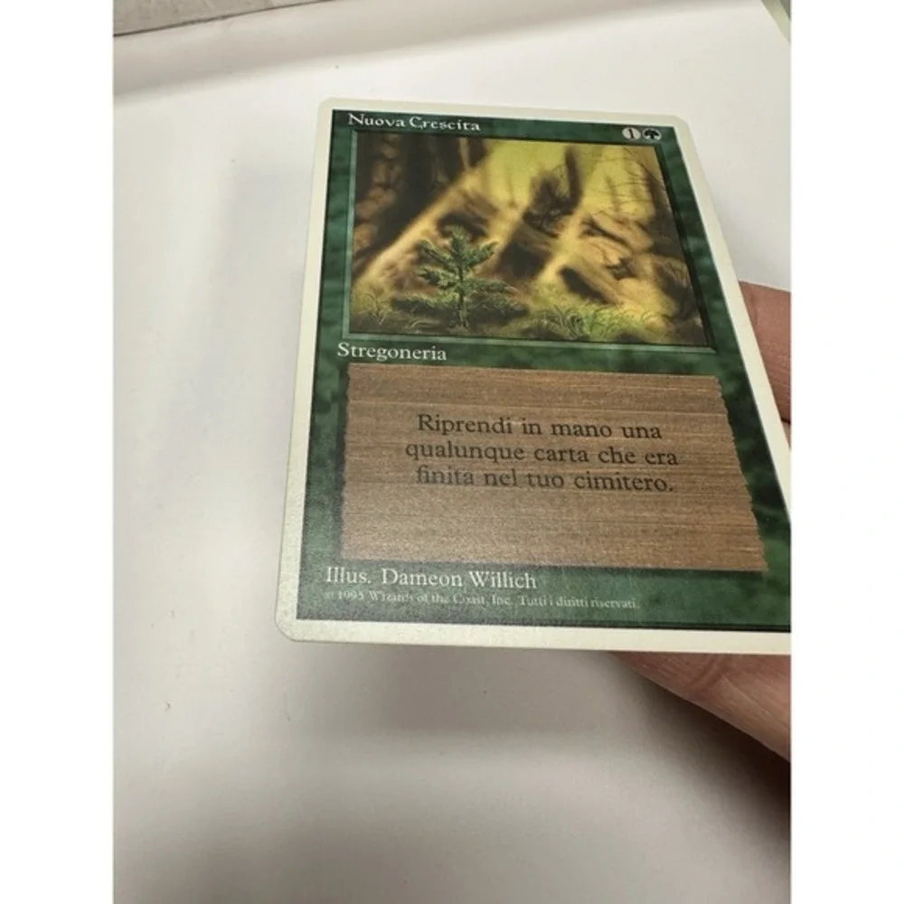 Regrowth Nuova Crescita Italian LP-NM Vintage MtG Magic the gathering RARE‎